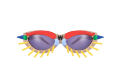 Toy Glasses Model 1. Light brown with coloured pins