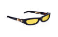 SHARP. Sunglasses. Classic Glossy Black & Gold