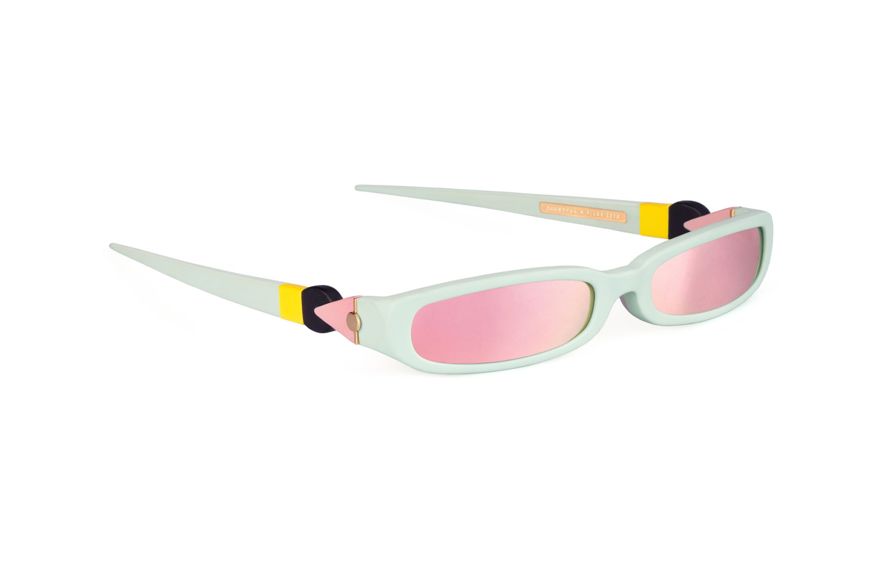 FAKBYFAK x Pilar Zeta  GRACE. Sunglasses. Matte Mint & Mirrored Pink Code: FBF-14-02-04