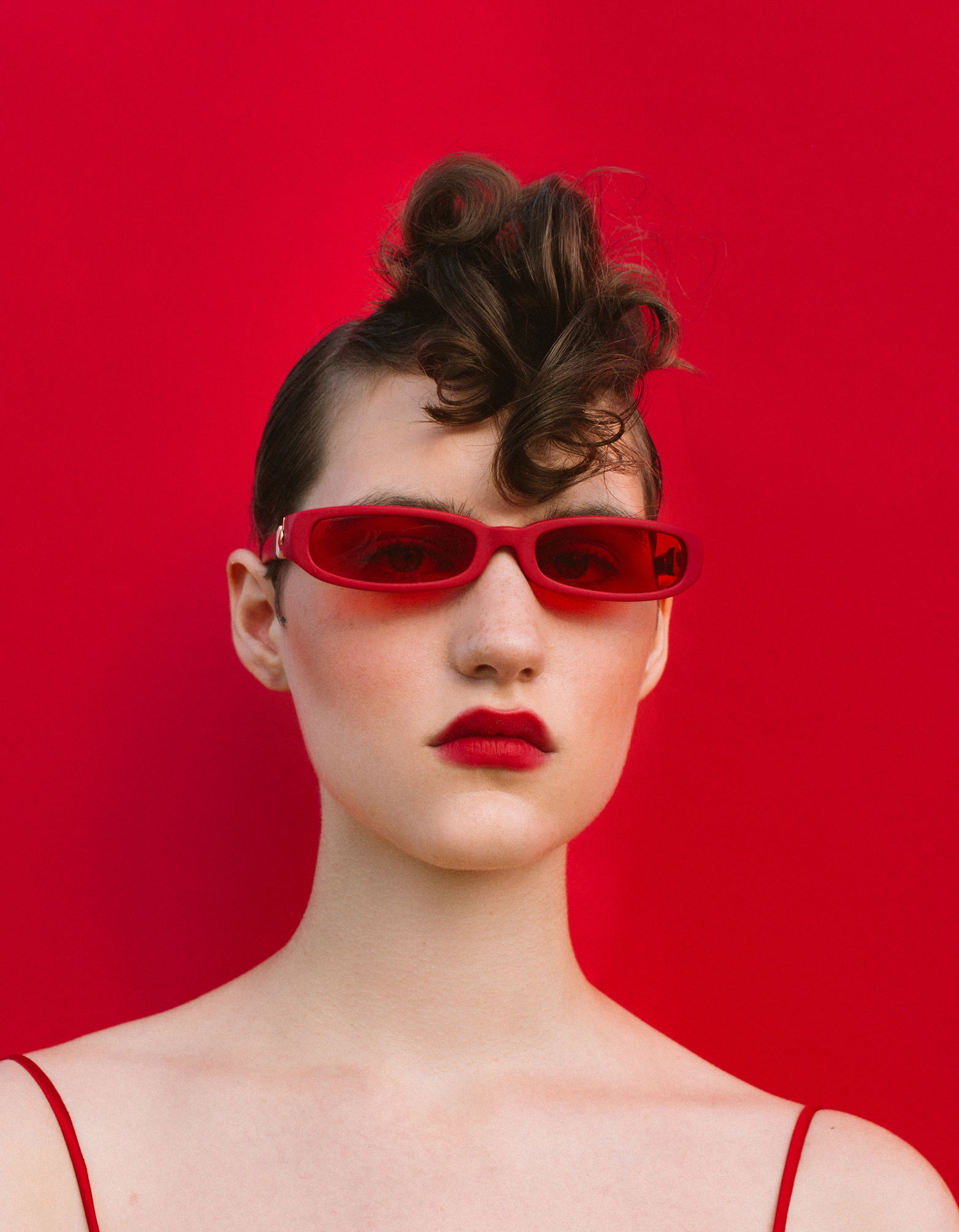 FAKBYFAK x Pilar Zeta  GRACE. Sunglasses. Glossy Red Code: FBF-14-02-06