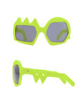 Lightning Sunglasses. Neon Yellow