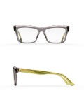 Fakfarer Model 1. Optic. Dark Grey Crystal + Crystal Green