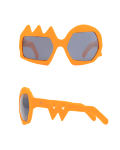 Lightning Sunglasses. Neon Orange