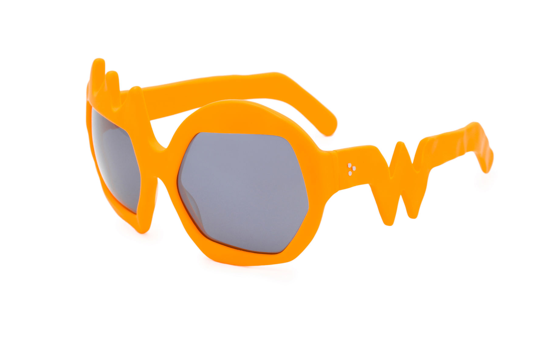FAKBYFAK x Walter Van Beirendonck  Lightning Sunglasses. Neon Orange Code: FBF-09-11-08