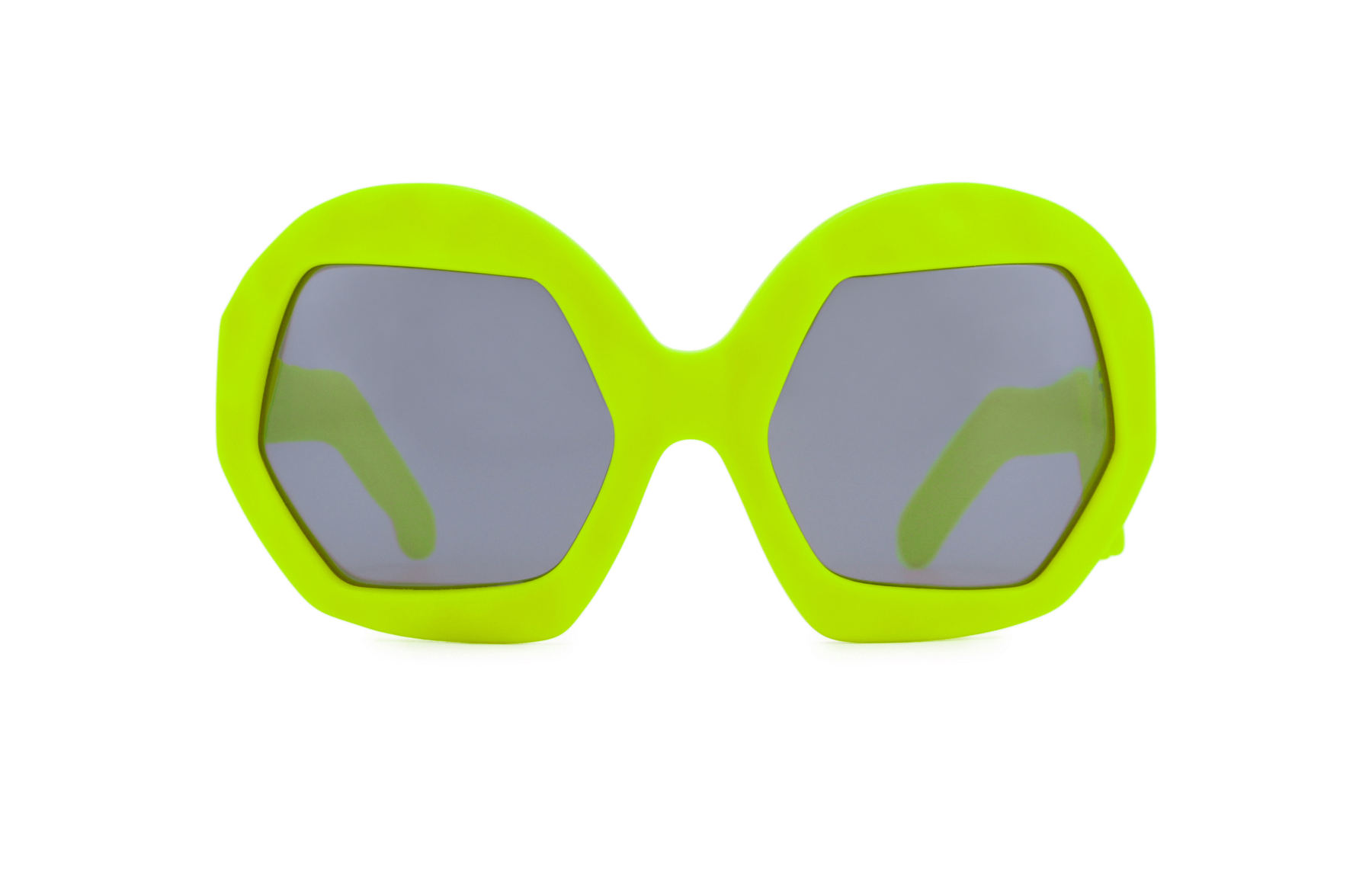 FAKBYFAK x Walter Van Beirendonck  Donder Sunglasses. Neon Yellow Code: FBF-09-14-07