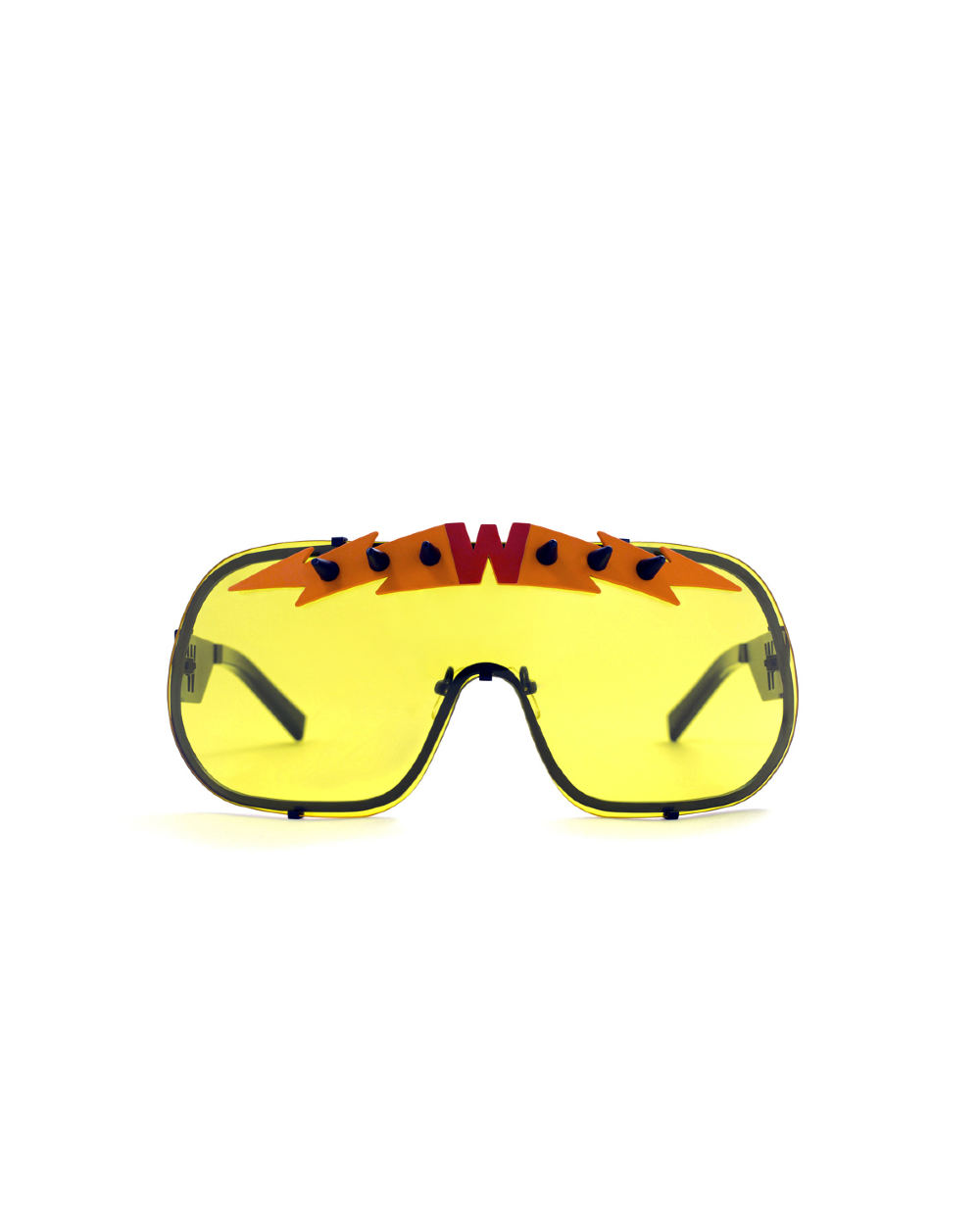 BlitZ Solar Shield Sunglasses. Yellow &amp; Orange Lightning