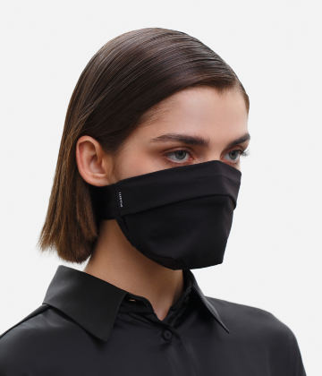The Vega. Ear Strap-Free High-End Protective Antibacterial (ATB-UV+) Face Mask. Black
