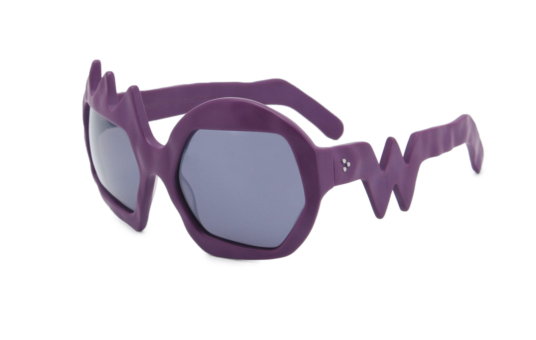 FAKBYFAK x Walter Van Beirendonck  Lightning Sunglasses. Purple Code: FBF-09-11-03