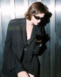 The FAKOUT. Couture Gloves with Ruffled Cuffs, Antibacterial (ATB-UV+). Black