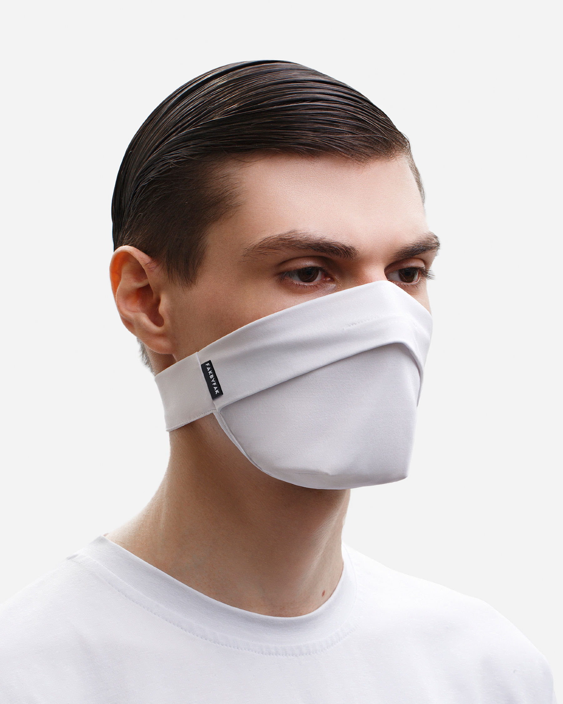 FAKBYFAK  The Vega. Ear Strap-Free High-End Protective Antibacterial (ATB-UV+) Face Mask. White Code: FBF-42101-76