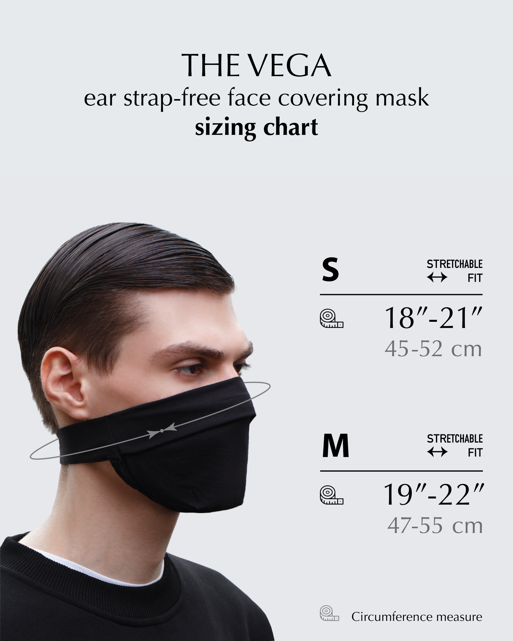 FAKBYFAK  The Vega. Ear Strap-Free High-End Protective Antibacterial (ATB-UV+) Face Mask. White Code: FBF-42101-76