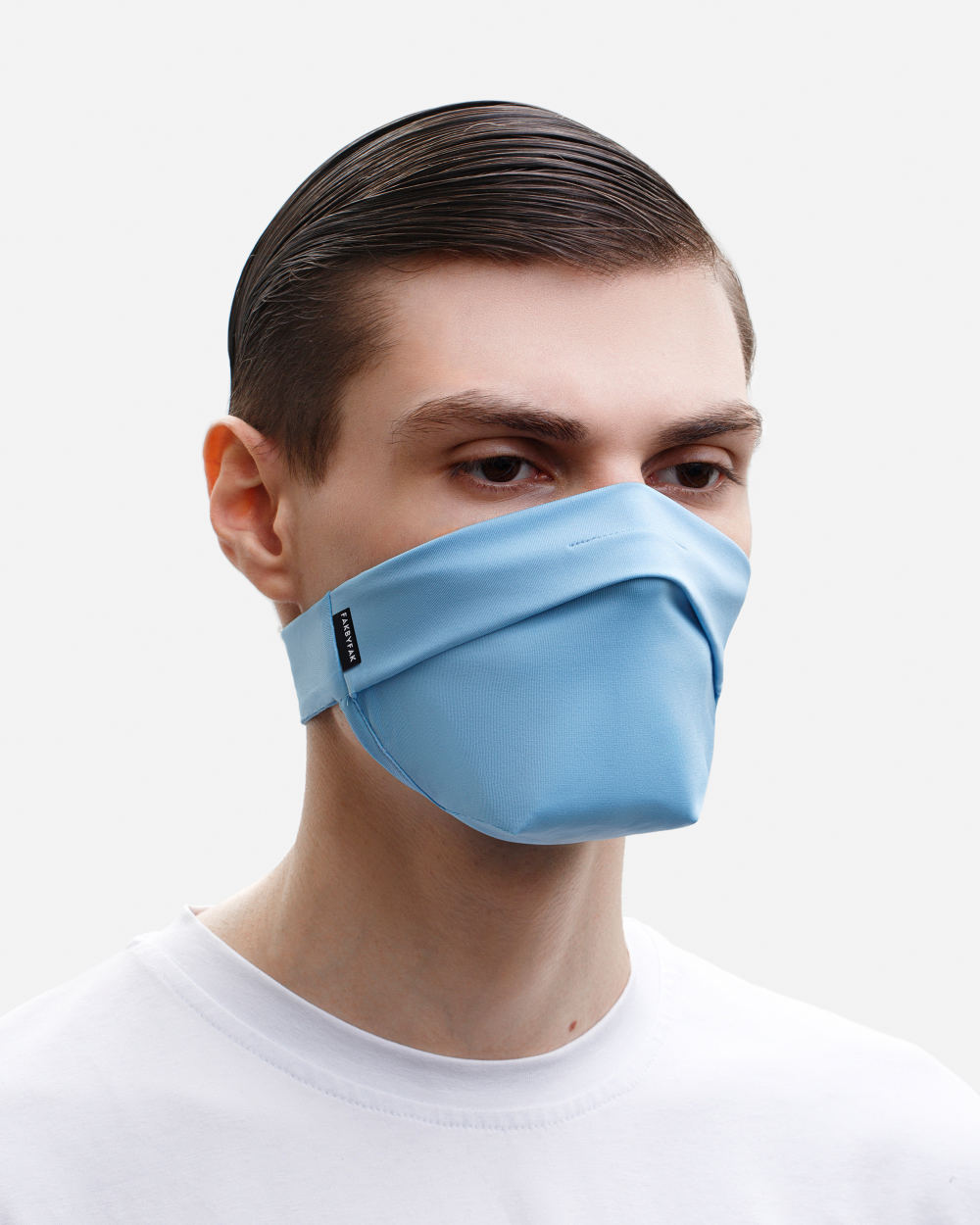 The Vega. Ear Strap-Free High-End Protective Antibacterial (ATB-UV+) Face Mask. Light Blue